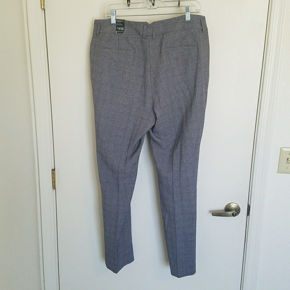 Amanda & Chelsea Straight Leg Grid Print Pants 14W - Picture 4 of 8